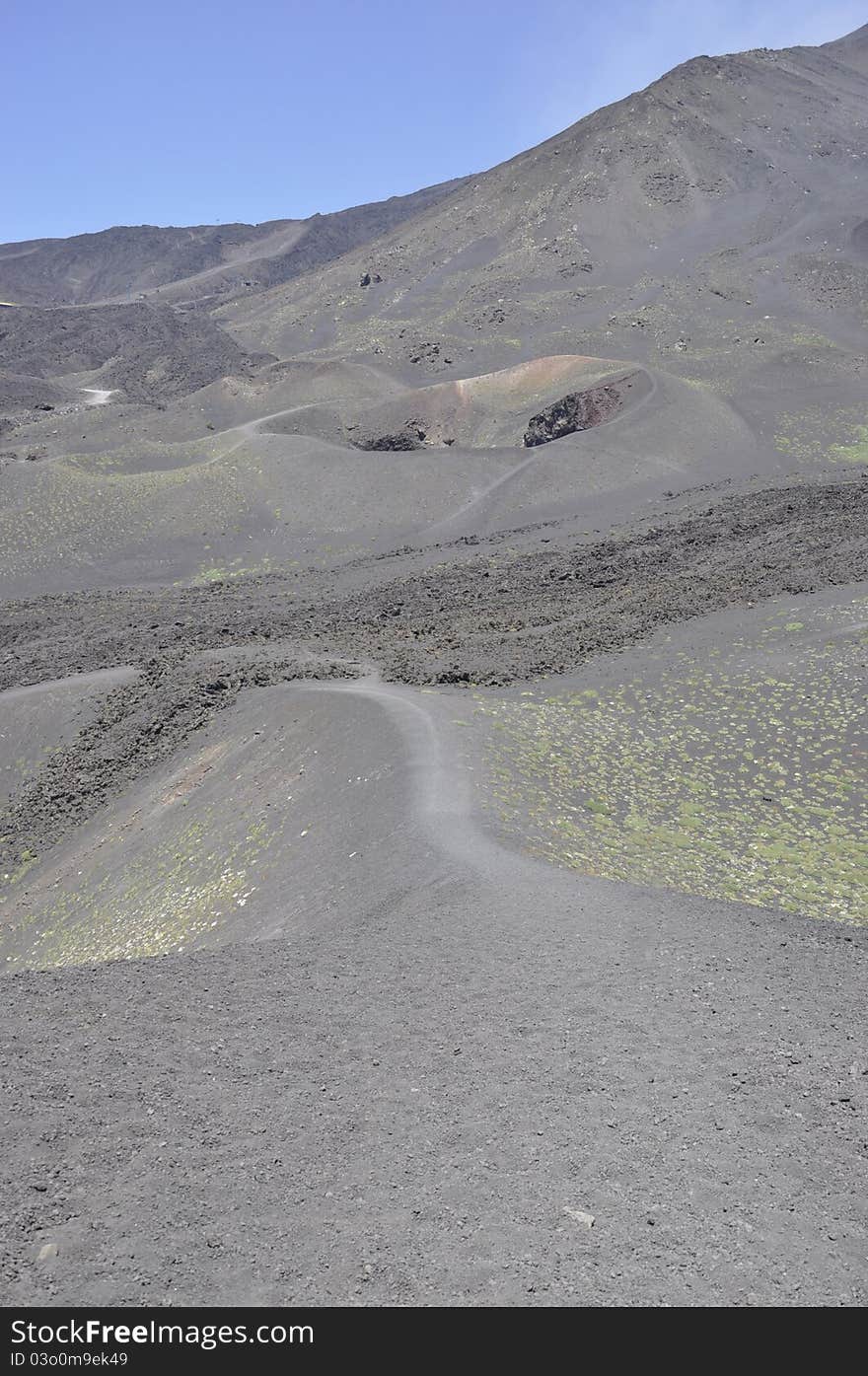 Craters Of Etna. Sicily. Italy.