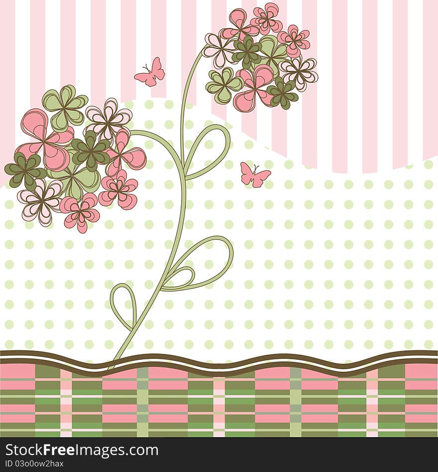 Abstract background with pastel flowers. Abstract background with pastel flowers.