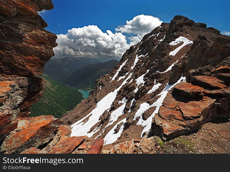 Peak on the lake