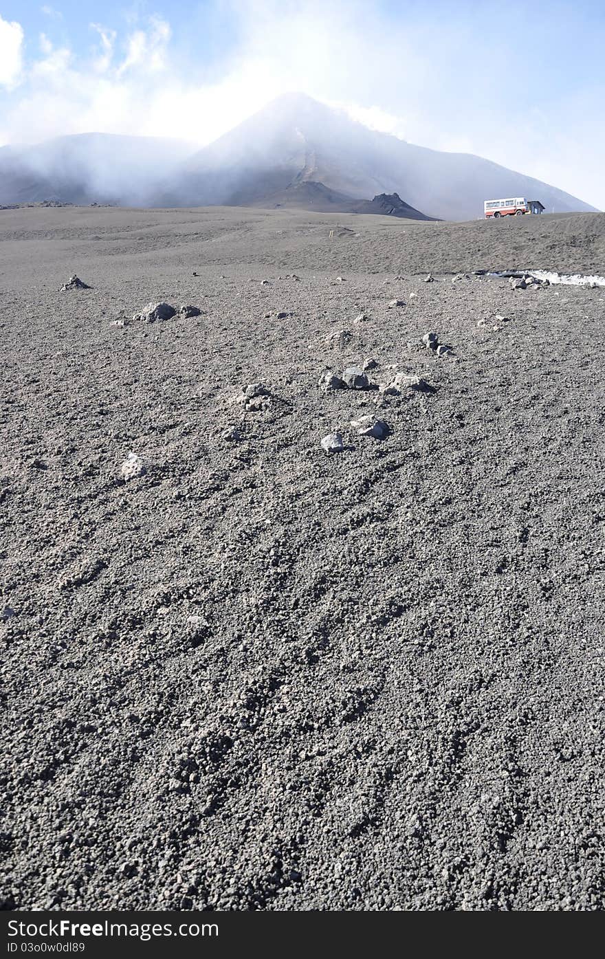 Craters Of Etna. Sicily. Italy.