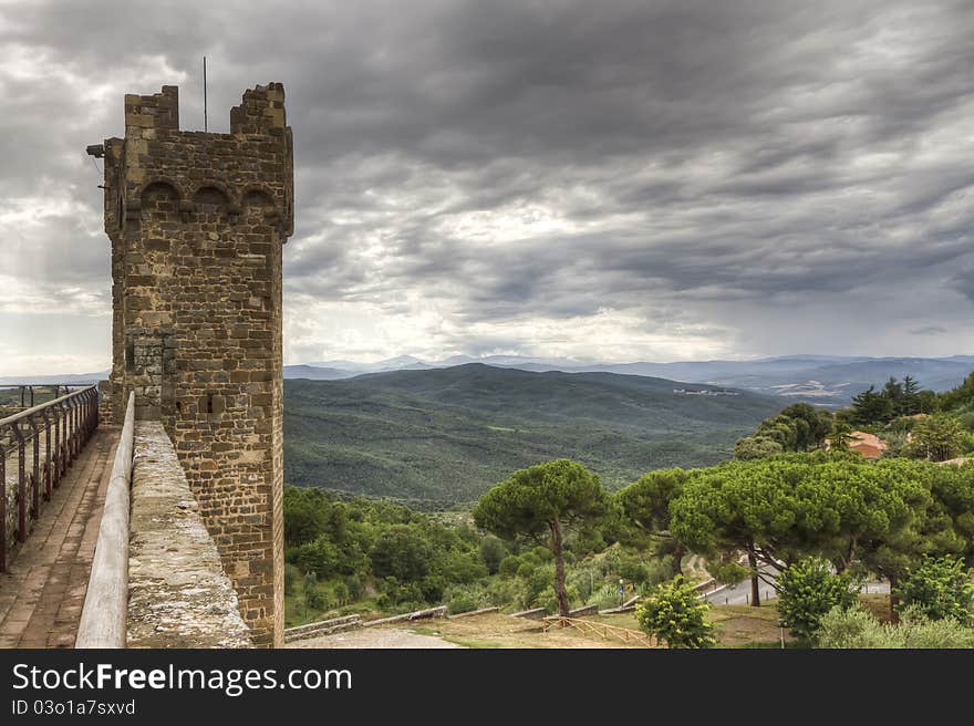 The Fort in Montalcino, Tuscany, Italy