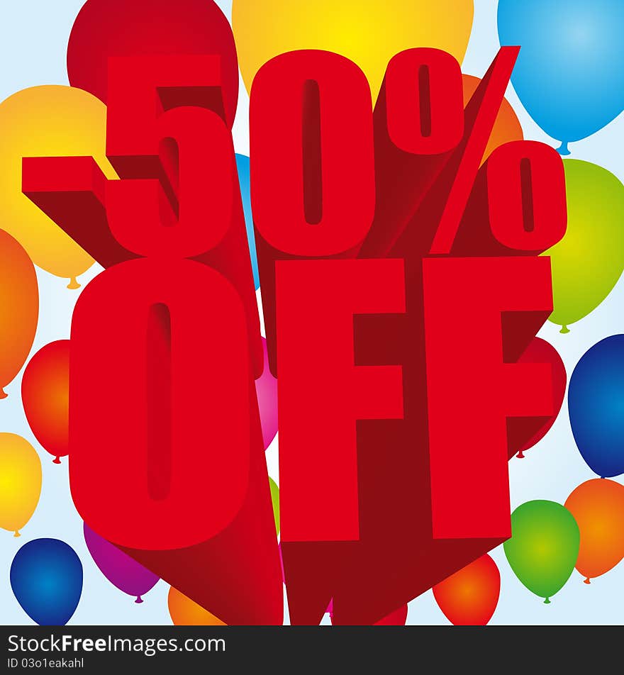 -50 percent off