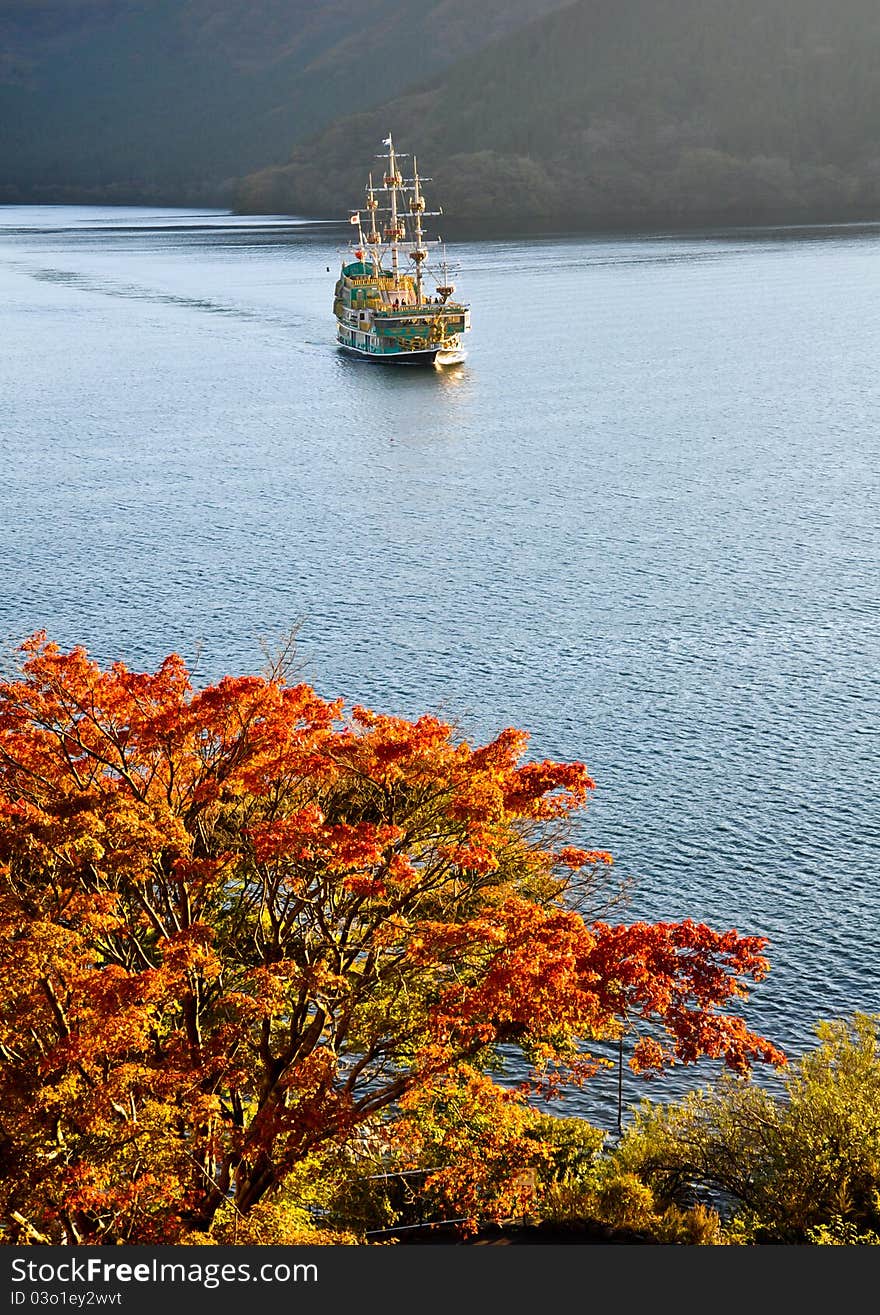 Hakone Sightseeing Cruise at Ashi Lake, Japan