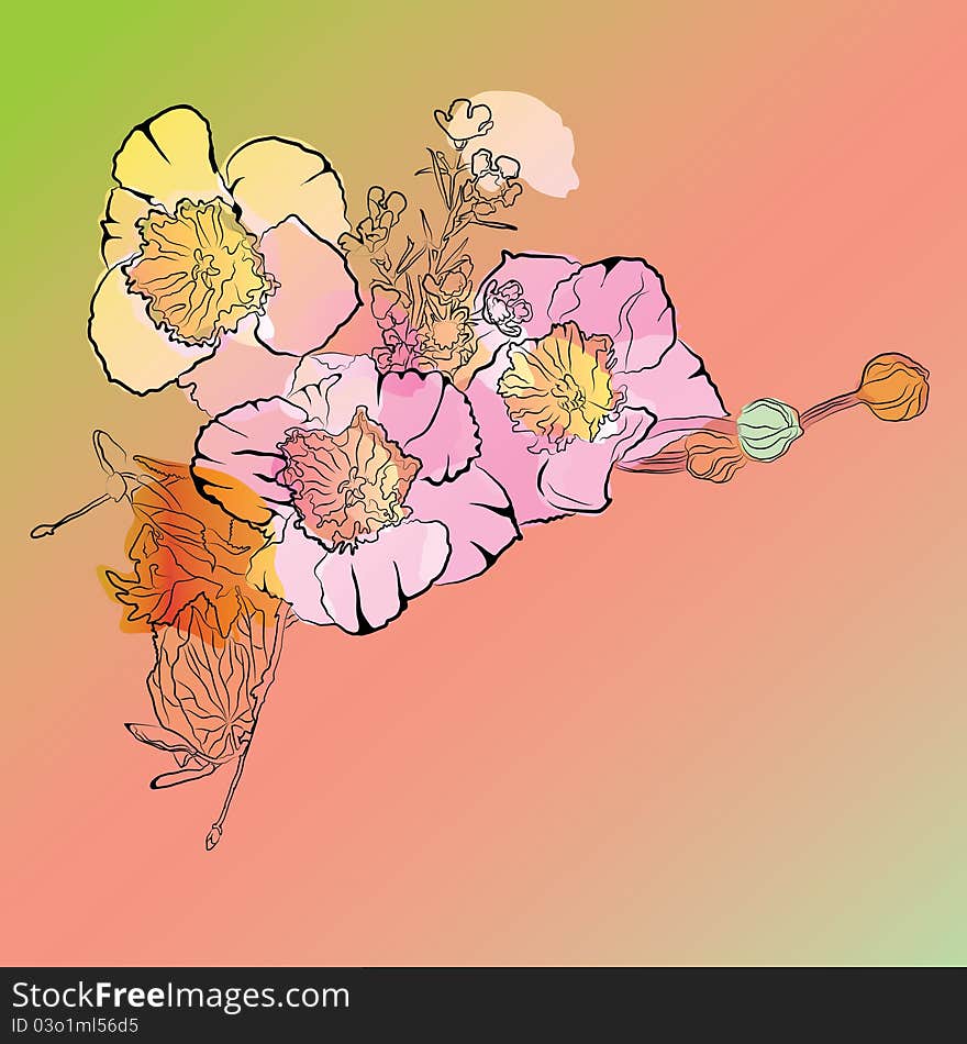 Bright Floral Background