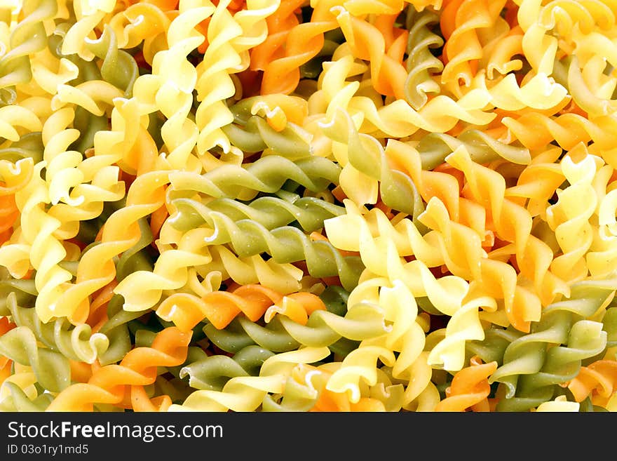 Close up of italian pasta