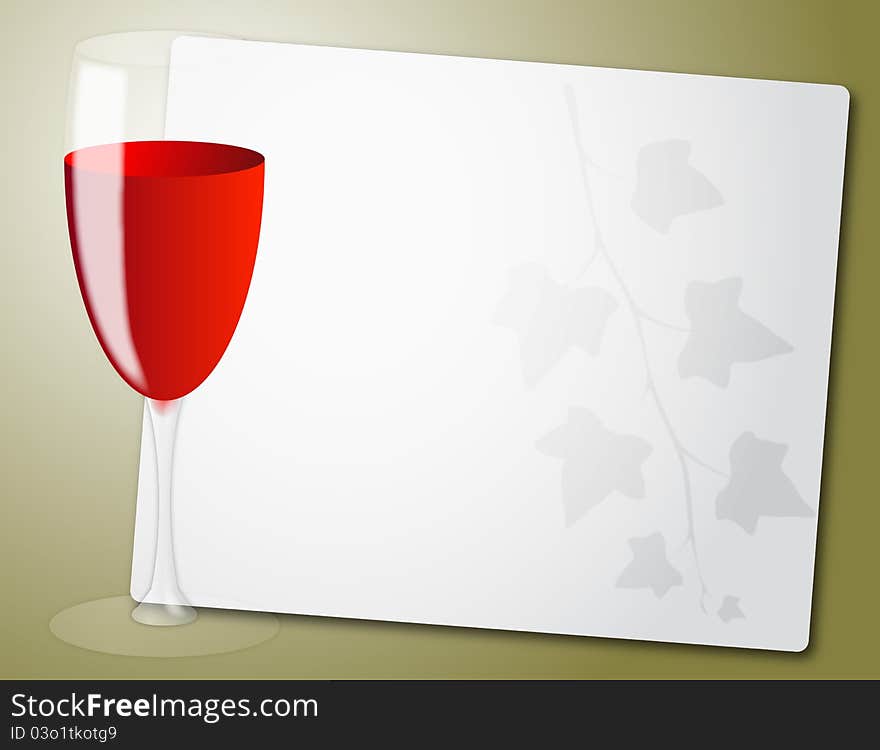 Wine glass sheet