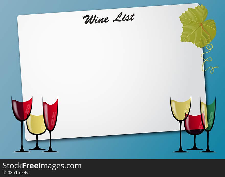 Wine glass sheet