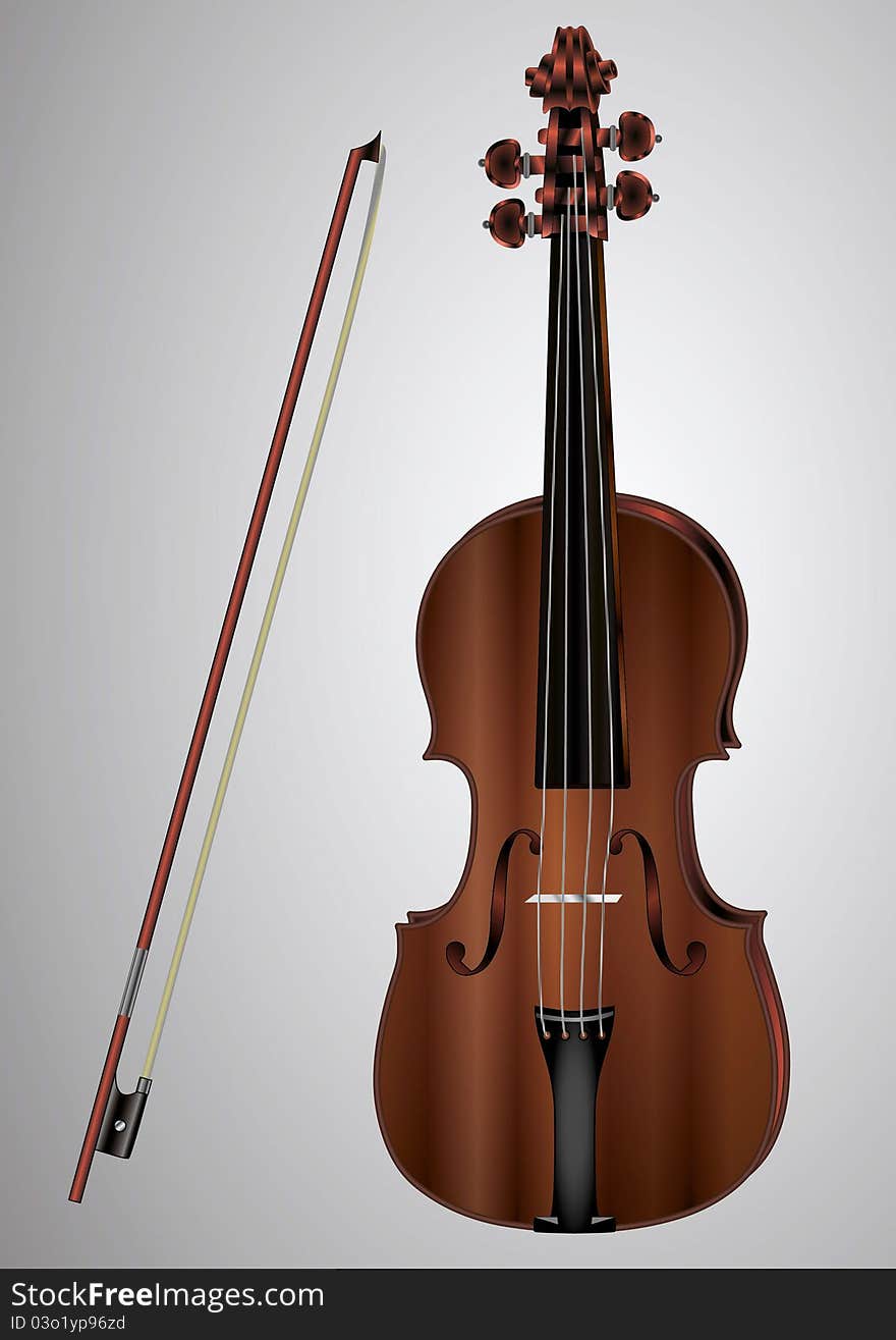 Violin and bow