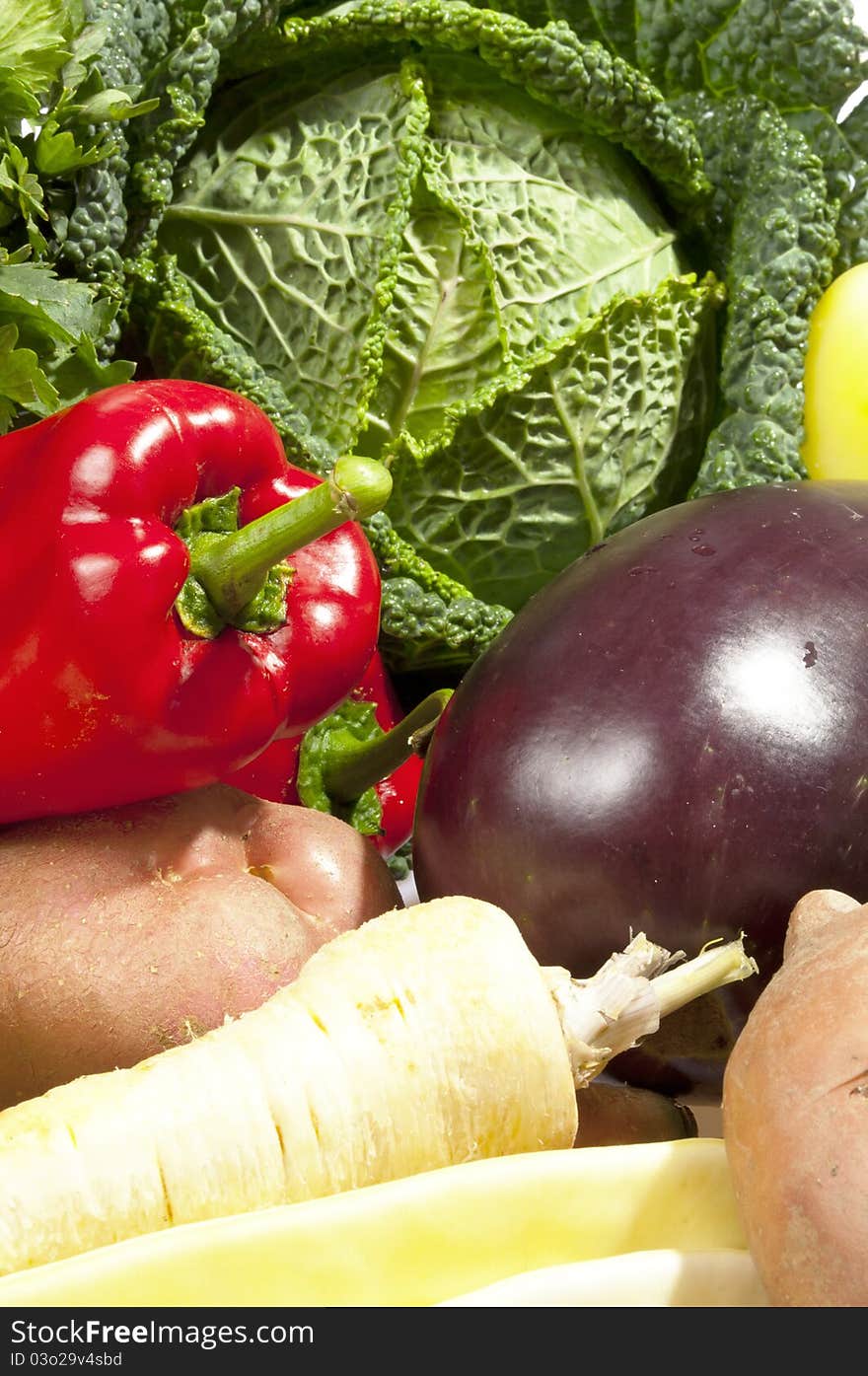 Assortment of fresh vegetables