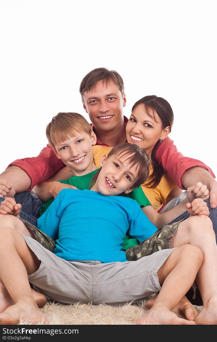 Family On Carpet