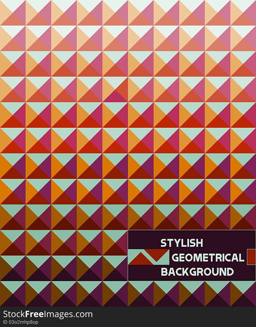 Stylish geometrical background