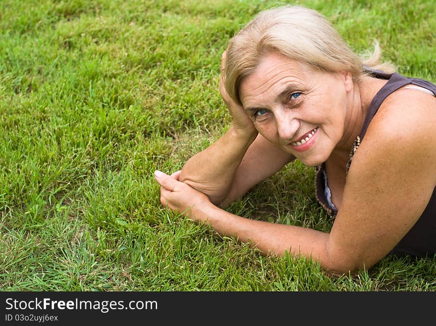 Old Woman Lying