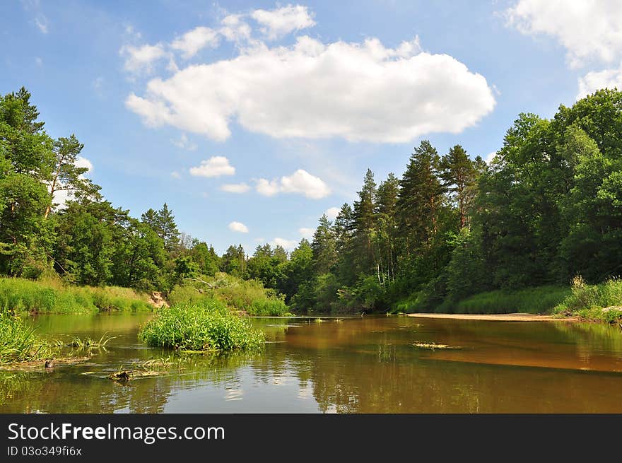 It is Russia. The river Resseta. It is Russia. The river Resseta