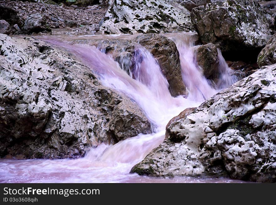 Magic mountains waterfall