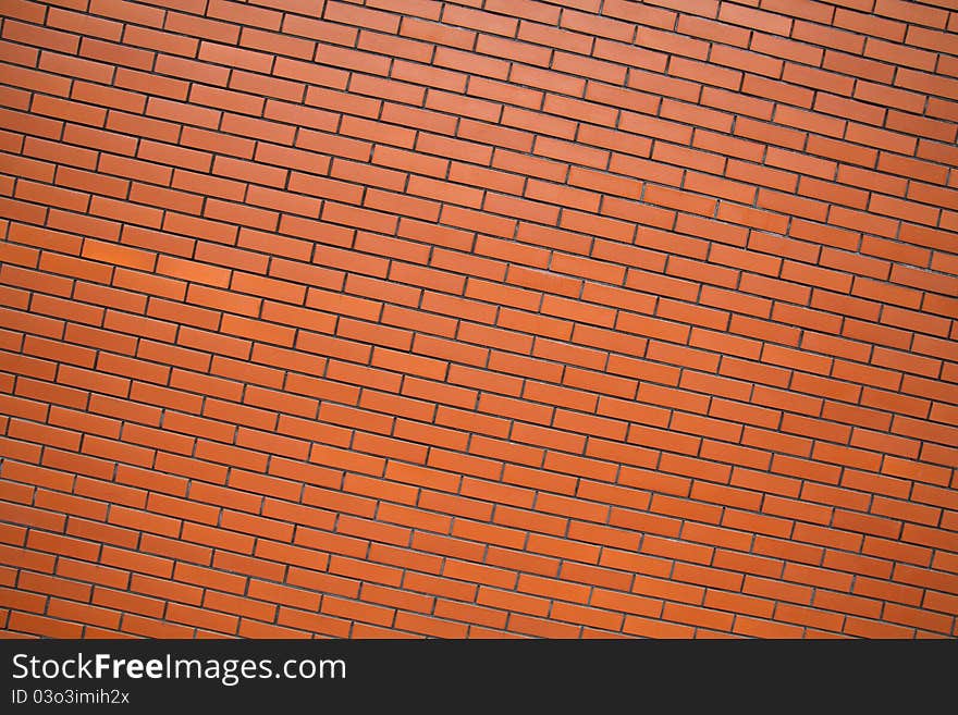 New red brick wall background