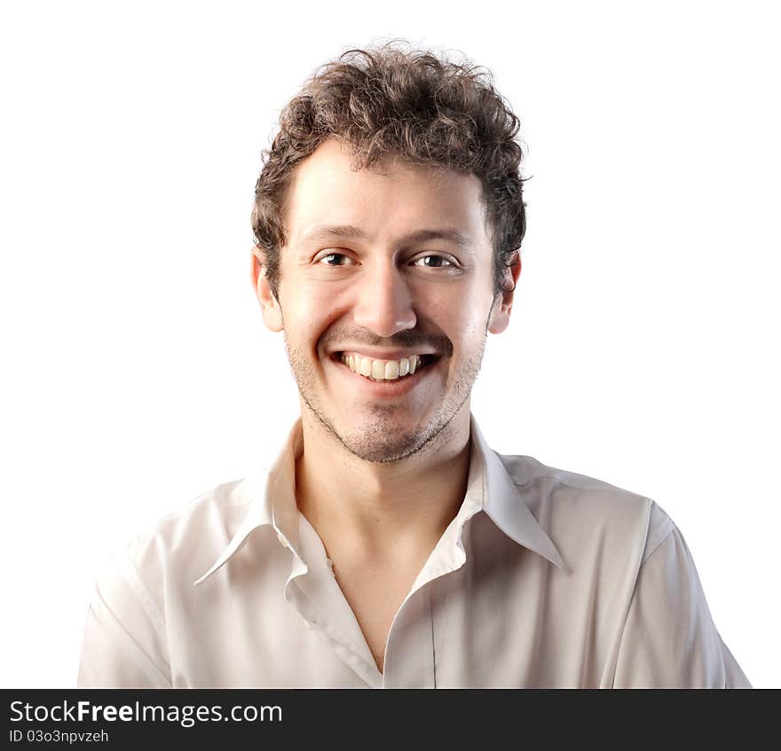 Portrait of a young smiling businessman. Portrait of a young smiling businessman