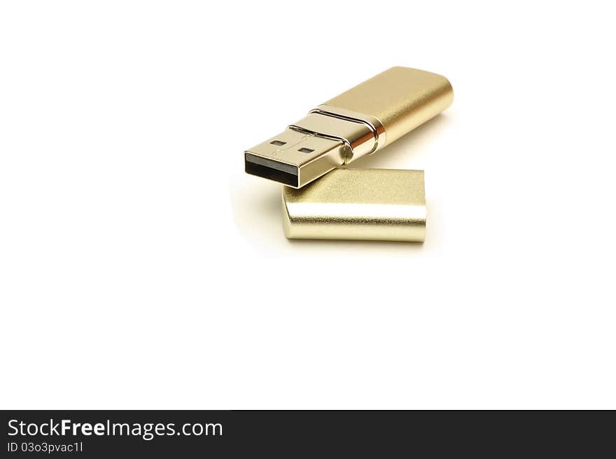 Usb flash memory isolated on the white background