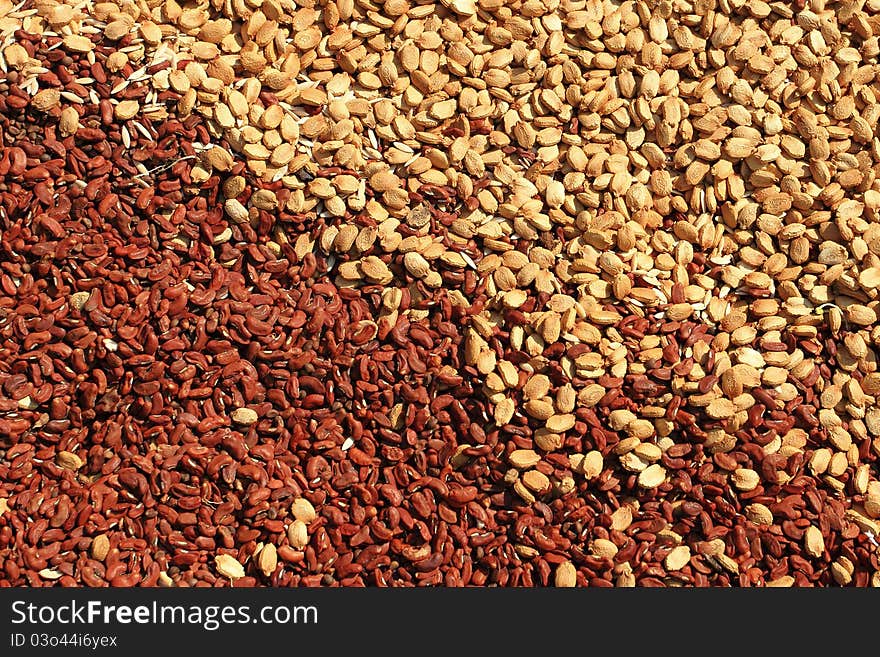 Beautiful grain backgroun arranged on the wall. Beautiful grain backgroun arranged on the wall