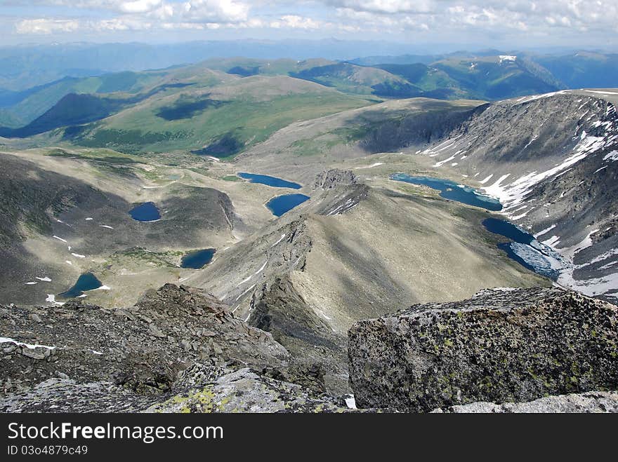 Alpine lakes, Gorny Altai, Russia