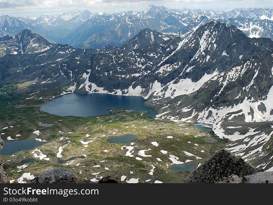 Alpine lakes, Gorny Altai, Russia