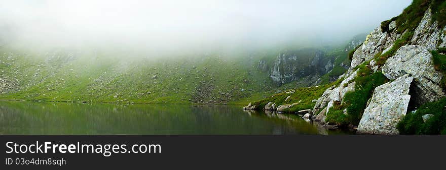 Clouds over the lake