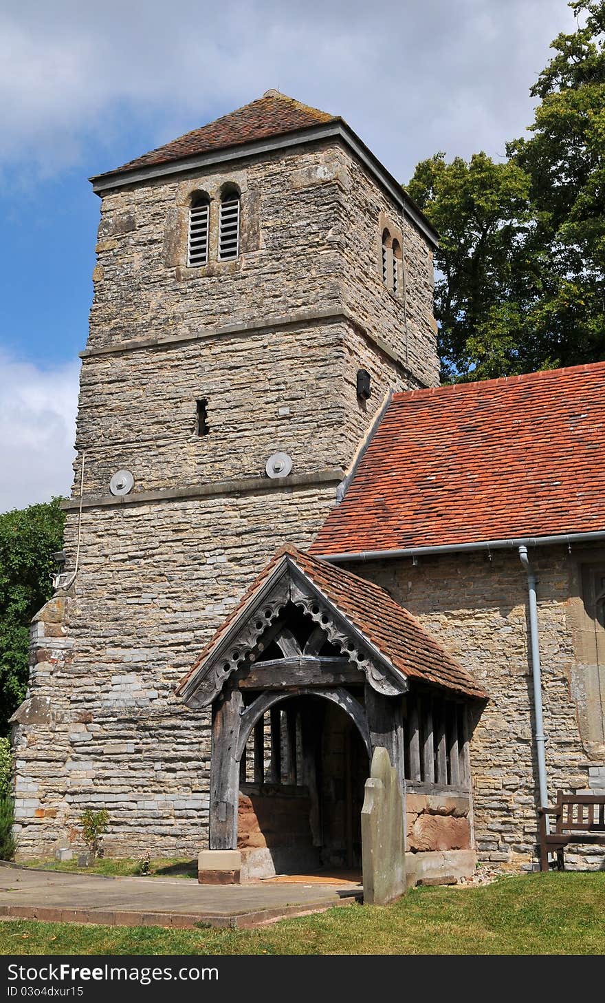 Old Church in Oddingley worcestershire