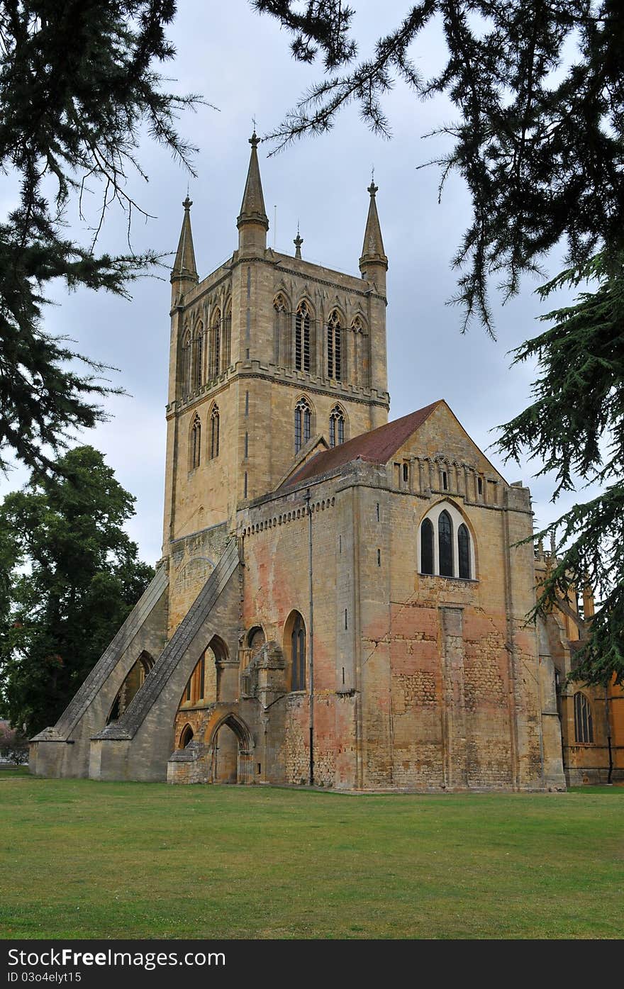 Old Pershore abbey in Worcestershire