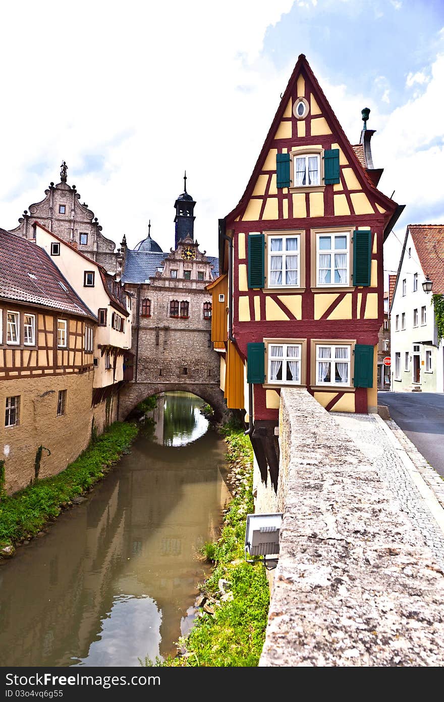 Scenic historic houses in Marktbreit