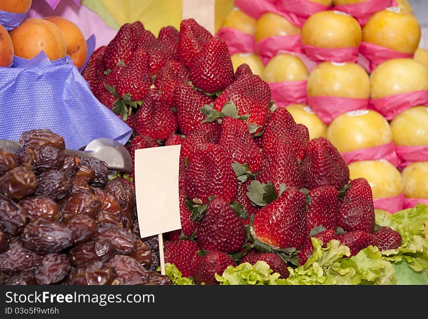 Brazlian market fresh fruit stall. Brazlian market fresh fruit stall