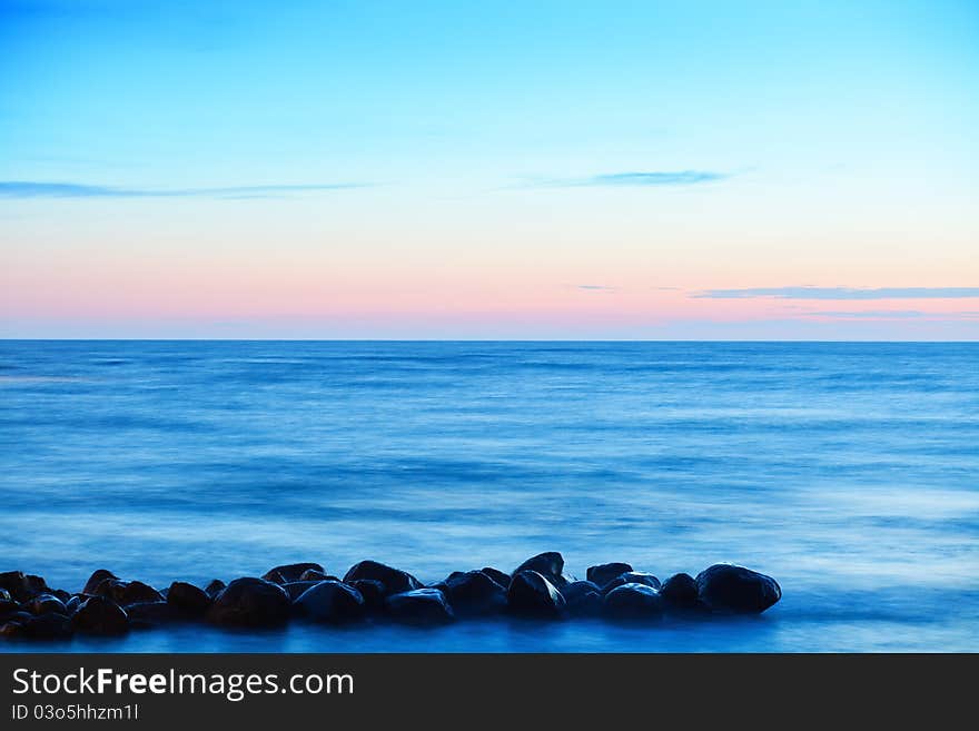 Beautiful beach and blue sky