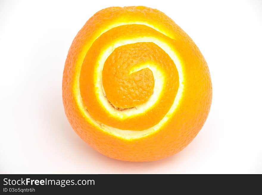 Orange isolated on white background. Orange isolated on white background