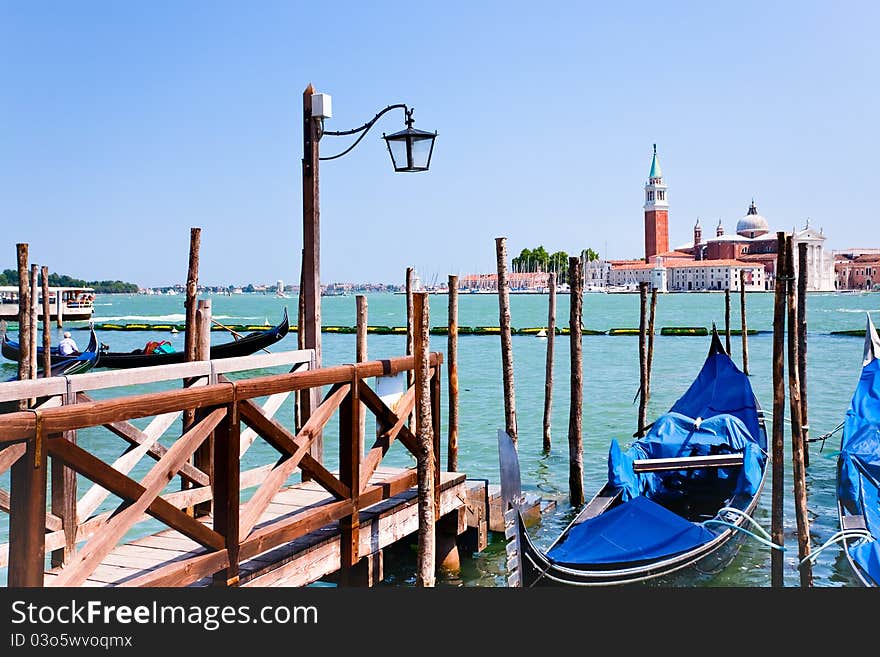 Pier on San Marco Canal, Venice, Italy