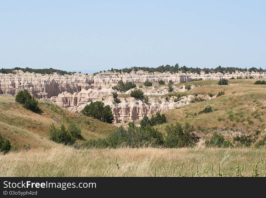 Scenic Badlands Landscape