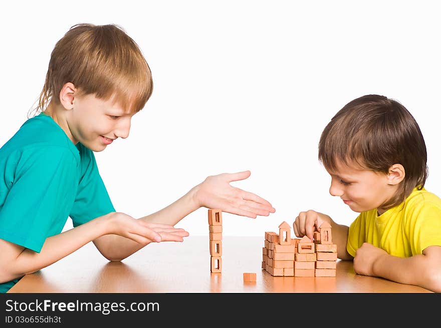 Two boys playing