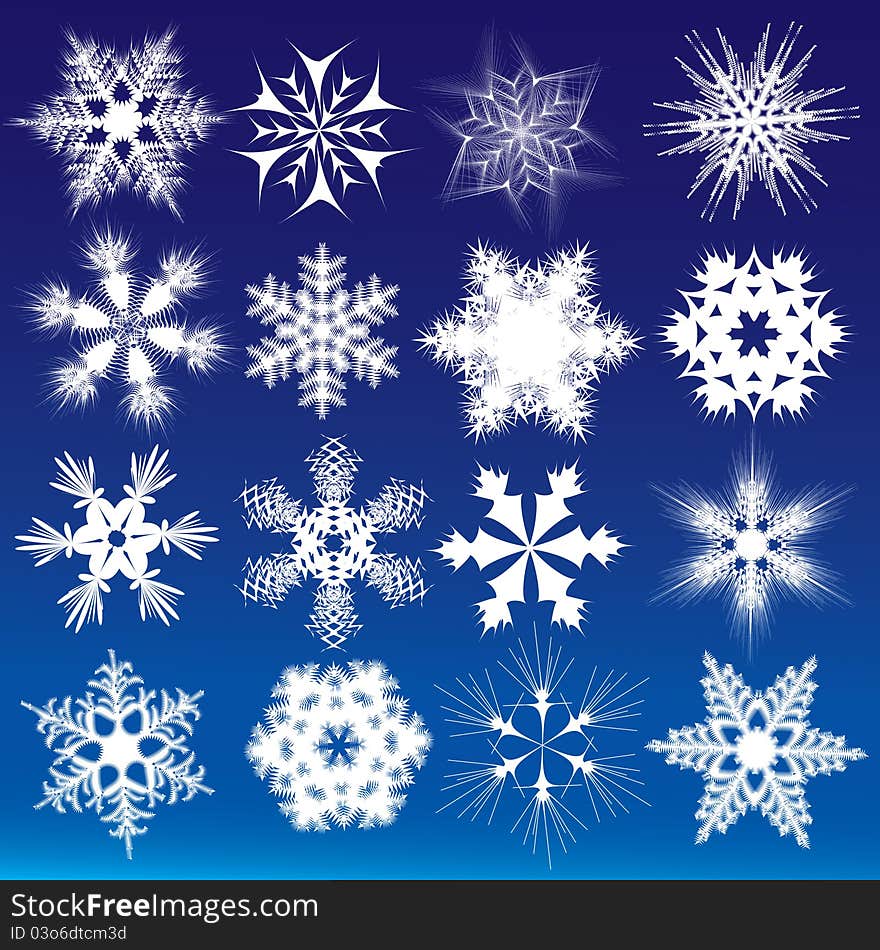 Decorative snowflakes.