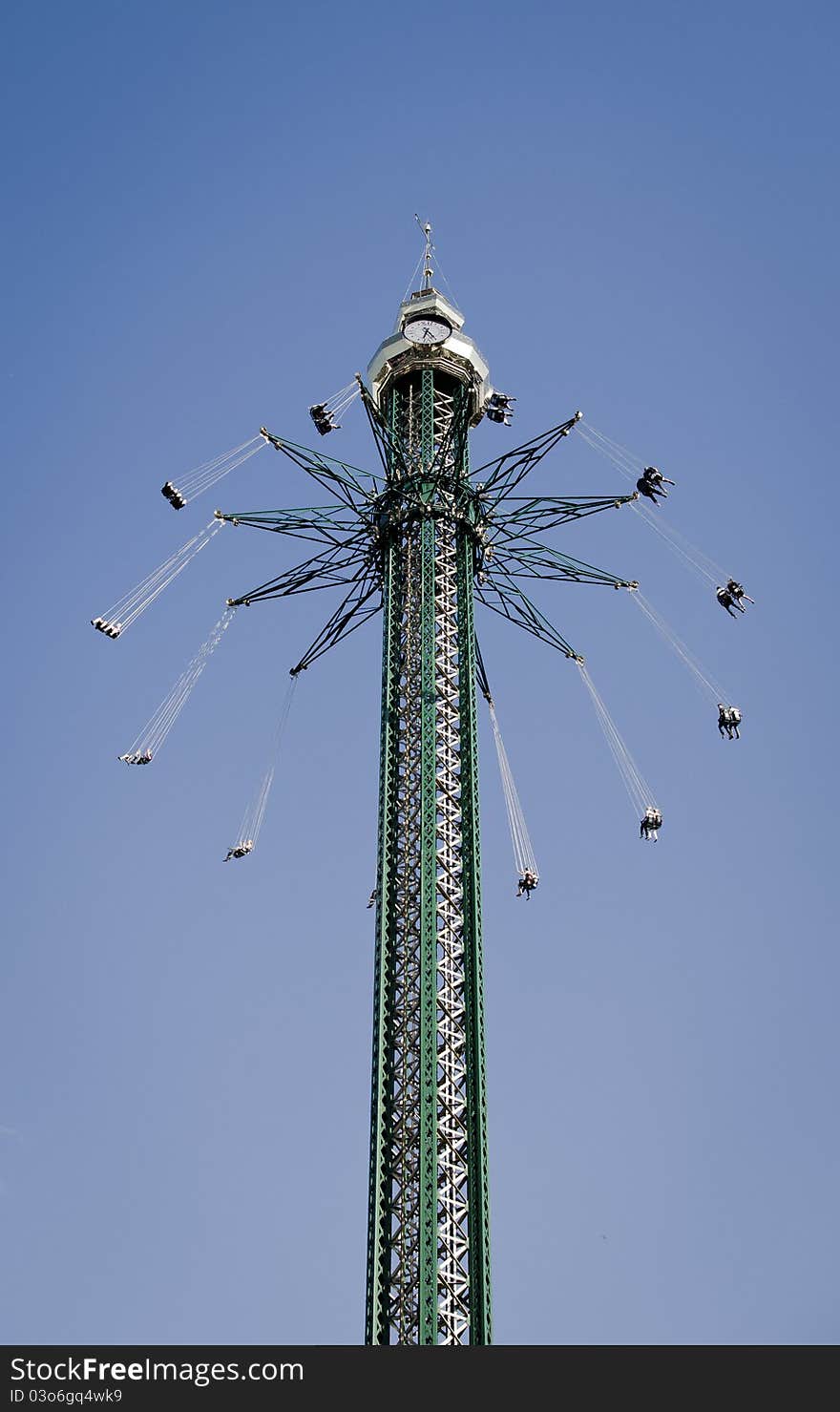 The worlds highest chairoplane in the Prater in Vienna.