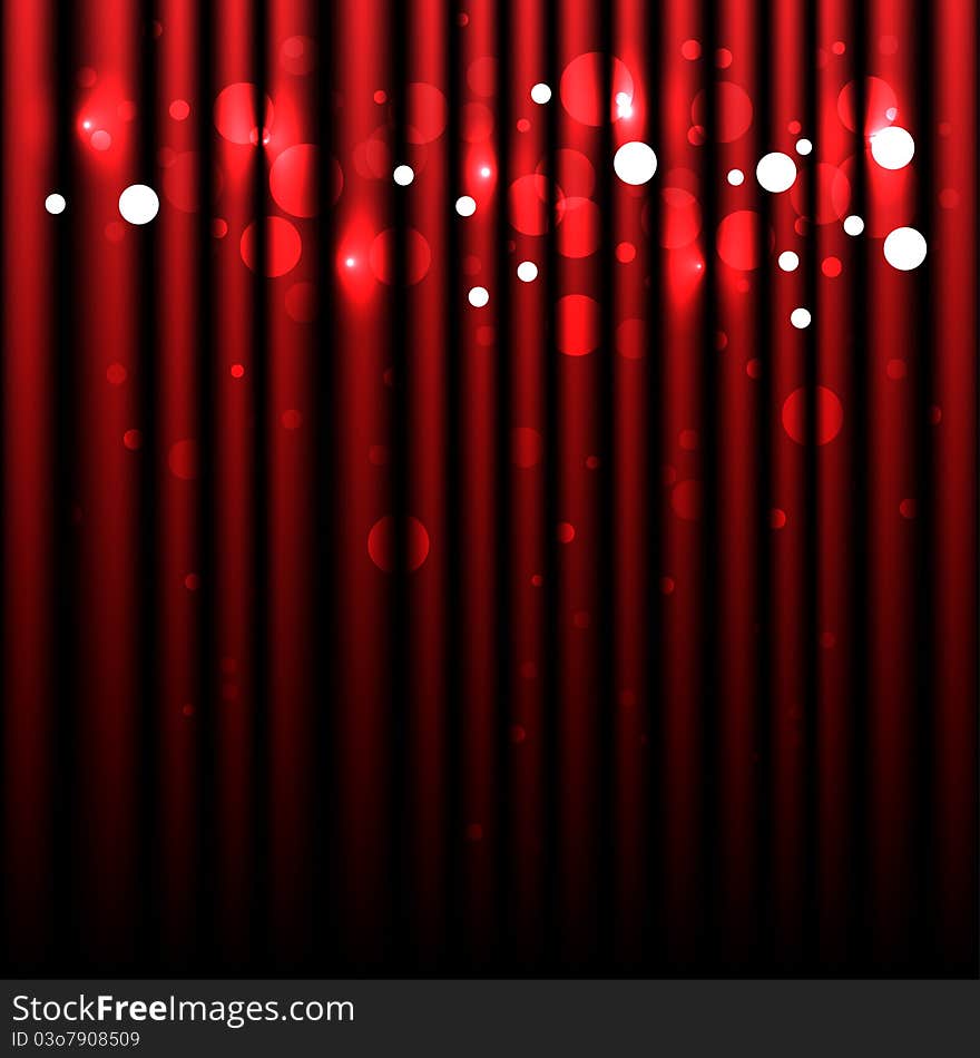 Sparkling Red Background or Curtain