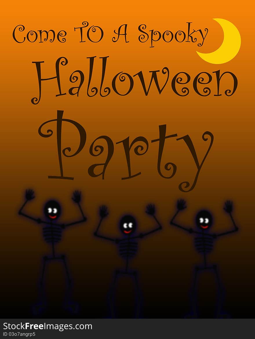 Halloween party invitation