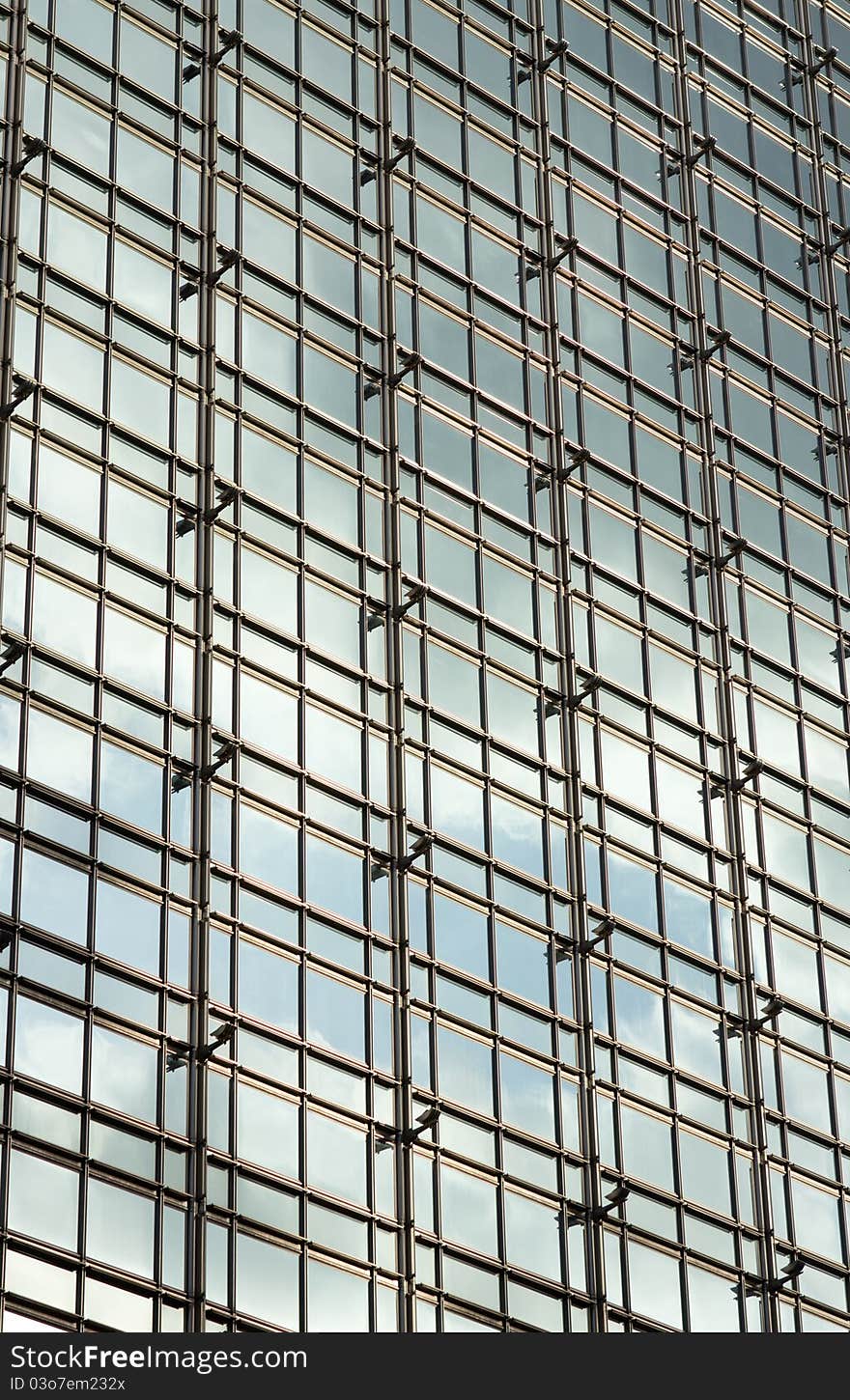 Office building windows in details. Office building windows in details