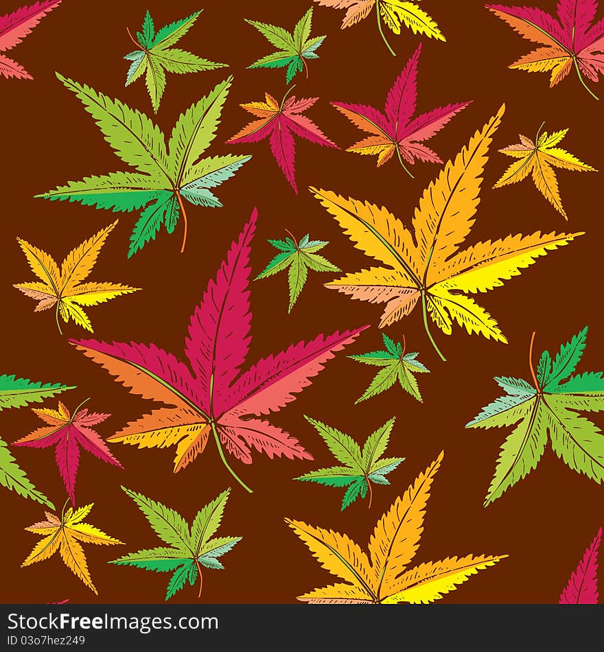 Autumn leaf pattern