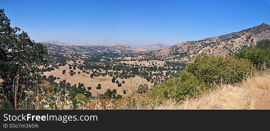 High mountain pass near Springville California. High mountain pass near Springville California.