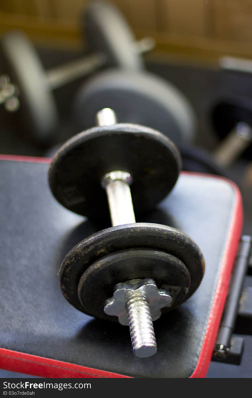 Fitness appliance in a gym.