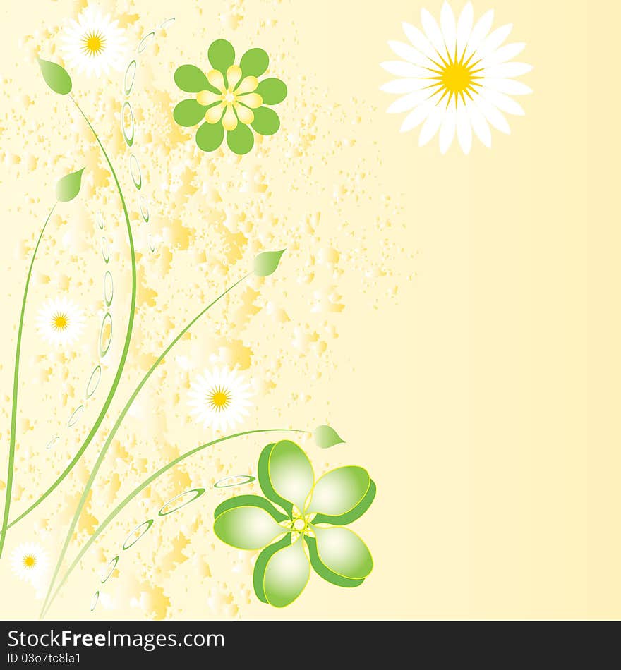 Beautiful floral background. Vector image