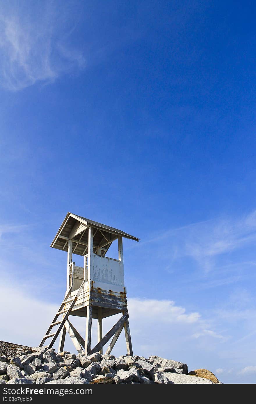 Hut In Blue Sky