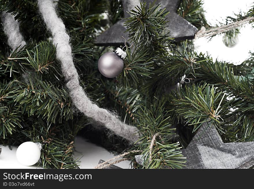 Xmas decoration taken in a studio