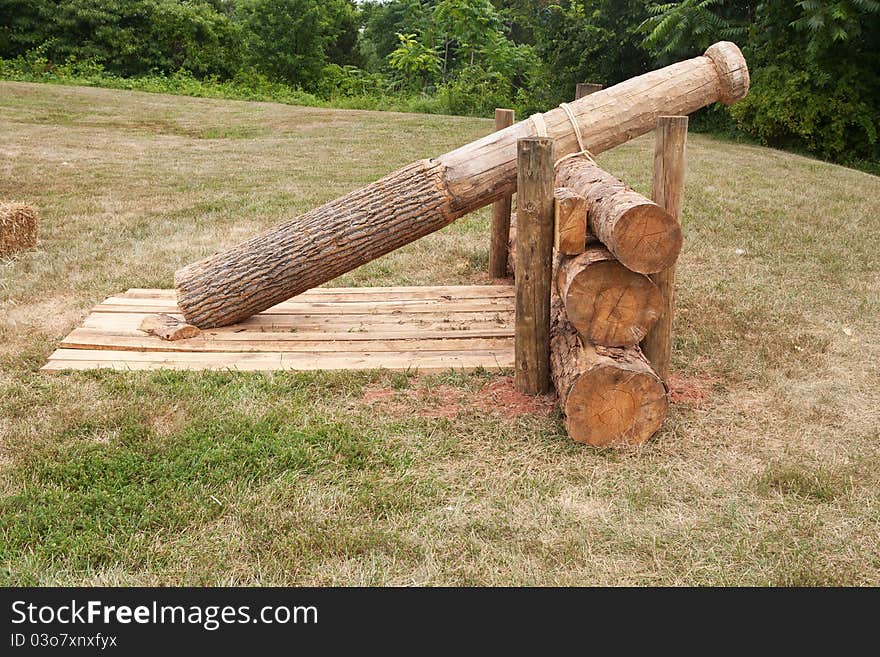 Quaker Gun display photographed at at US Civil War event