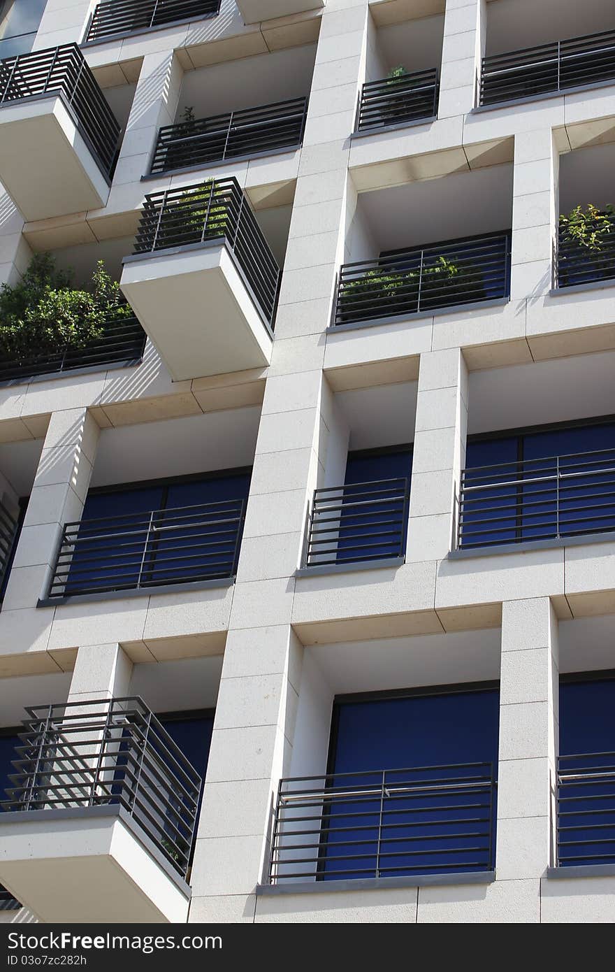 A texture of some modern balconys in germany. A texture of some modern balconys in germany