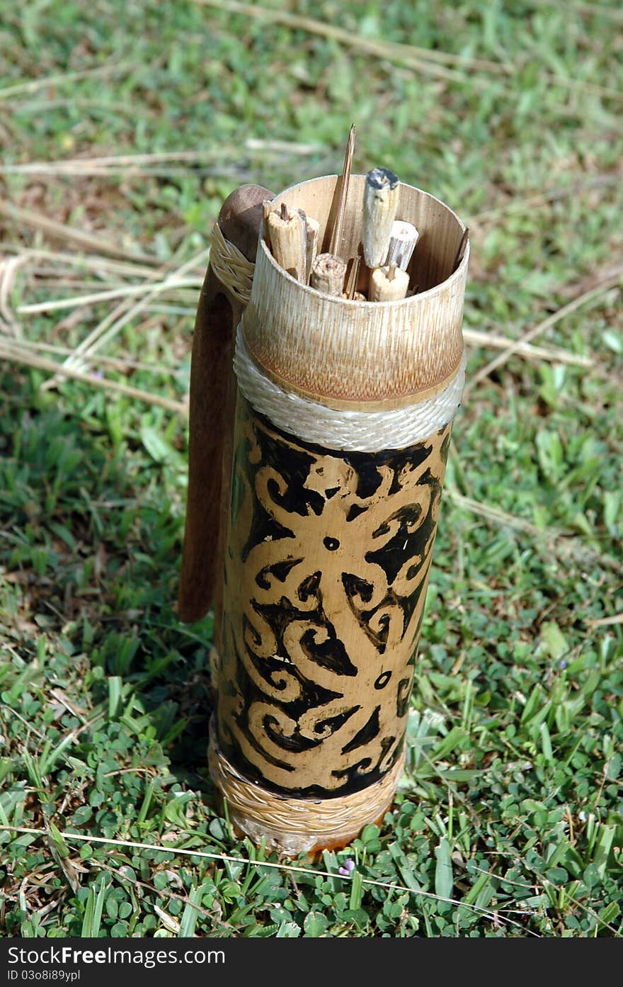 Traditional Tribal Container Kalimantan Indonesia