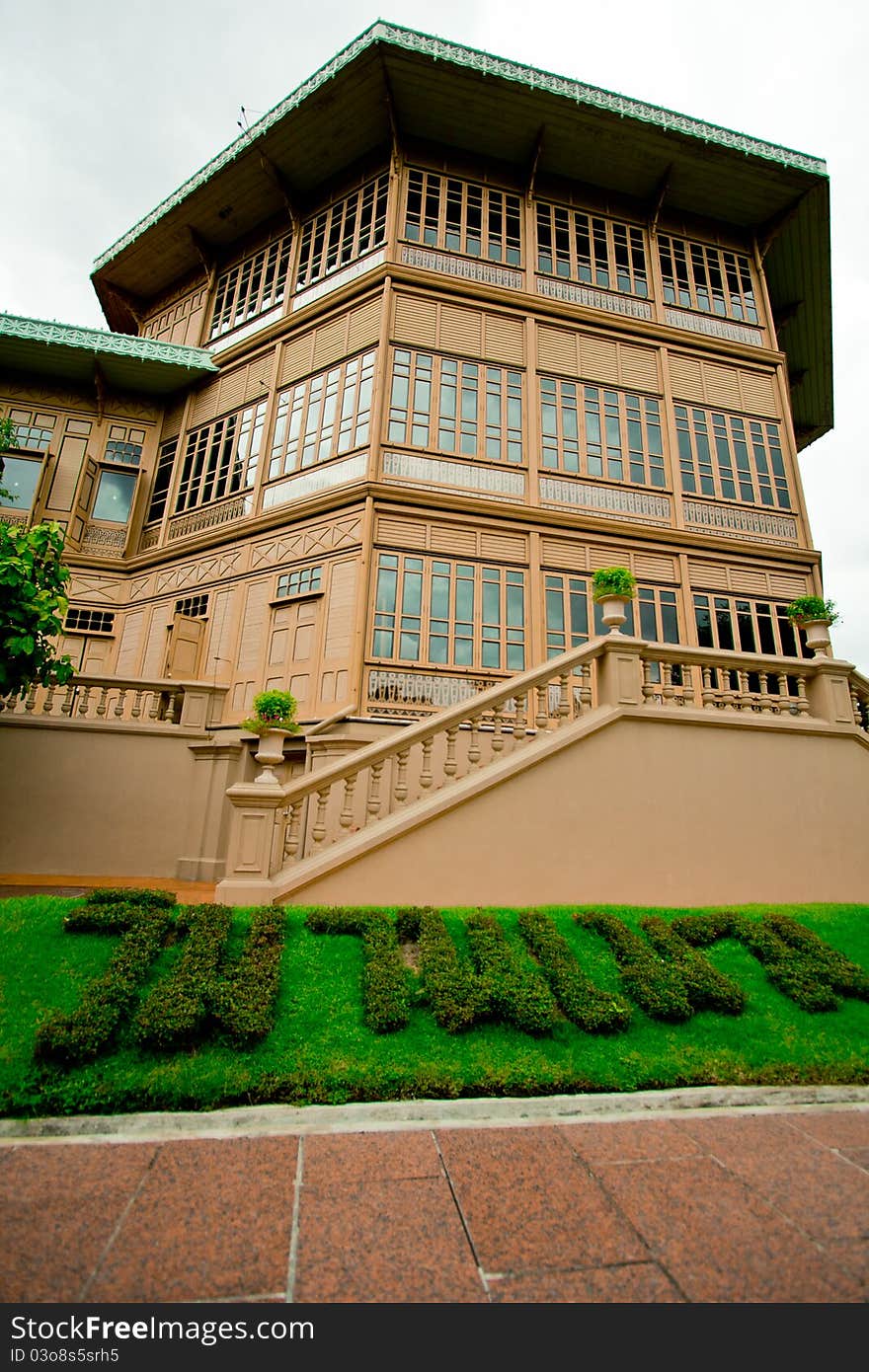 Landscape old palace in bangkok. Landscape old palace in bangkok