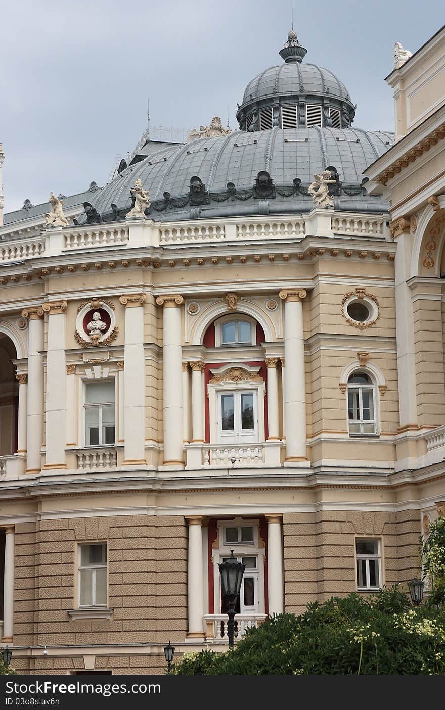 Detail of famous opera and ballet theatre. Detail of famous opera and ballet theatre